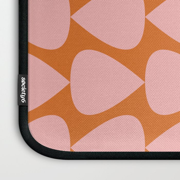 Plectrum Pattern in Pink and Orange Laptop Sleeve Gallery Image 3