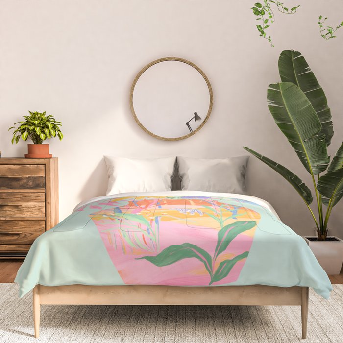 Whimsical Flower Vase Comforter Gallery Image 3