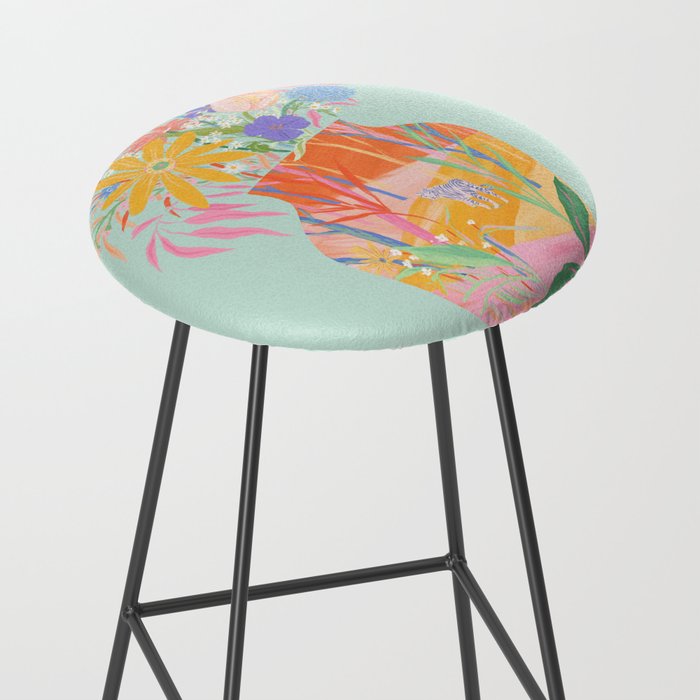 Whimsical Flower Vase Stool Gallery Image 2