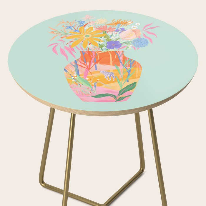 Whimsical Flower Vase Side Table Gallery Image 2