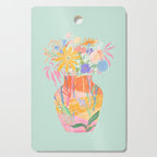 Whimsical Flower Vase Cutting Board Gallery Image 1