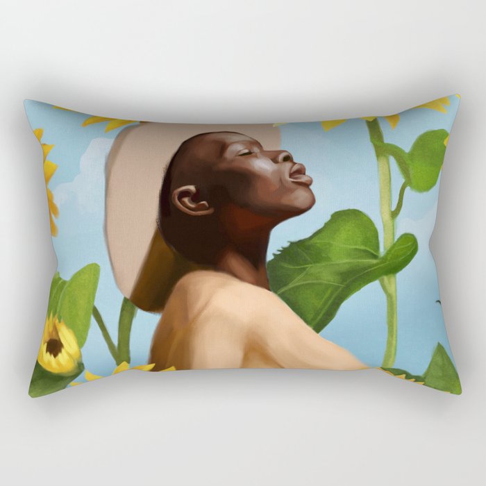 Golden Reflections Rectangular Pillow Gallery Image 2
