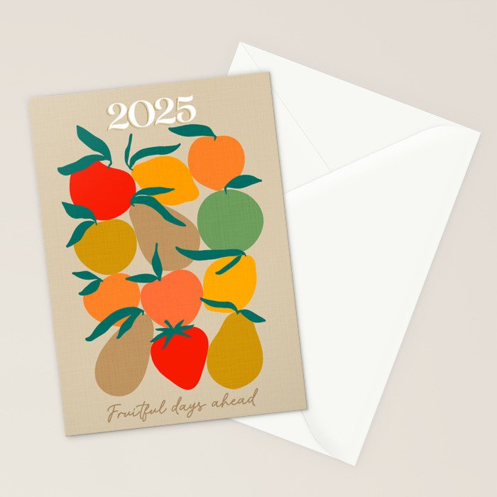 2025 RETRO FRUIT MARKET CALENDAR Stationery Card Gallery Image 2