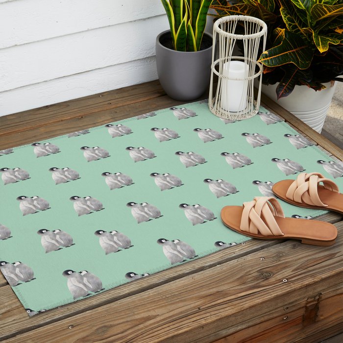 Baby Penguins Outdoor Rug Gallery Image 2