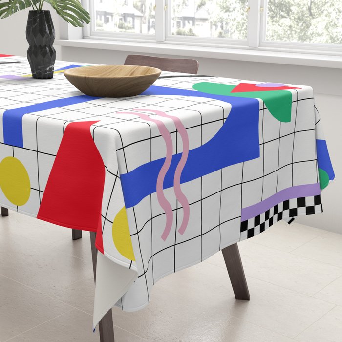 Memphis pattern 88 - 80s / 90s Retro Tablecloth Gallery Image 3