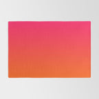 Bright Pink and Orange Ombre Rug Gallery Image 2