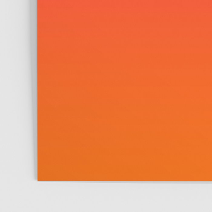 Bright Pink and Orange Ombre Poster Gallery Image 3