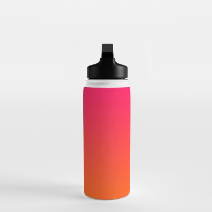 Bright Pink and Orange Ombre Water Bottle Gallery Image 3