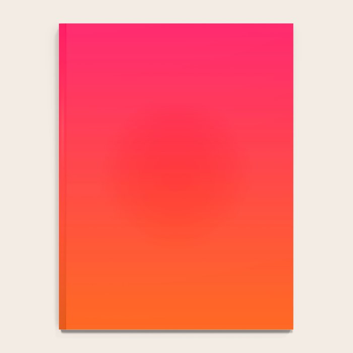 Bright Pink and Orange Ombre Notebook Gallery Image 4