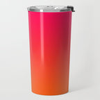 Bright Pink and Orange Ombre Travel Mug Gallery Image 2