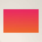 Bright Pink and Orange Ombre Welcome Mat Gallery Image 1