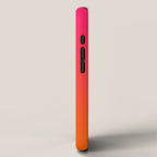 Bright Pink and Orange Ombre iPhone Case Gallery Image 2