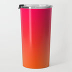 Bright Pink and Orange Ombre Travel Mug Gallery Image 3