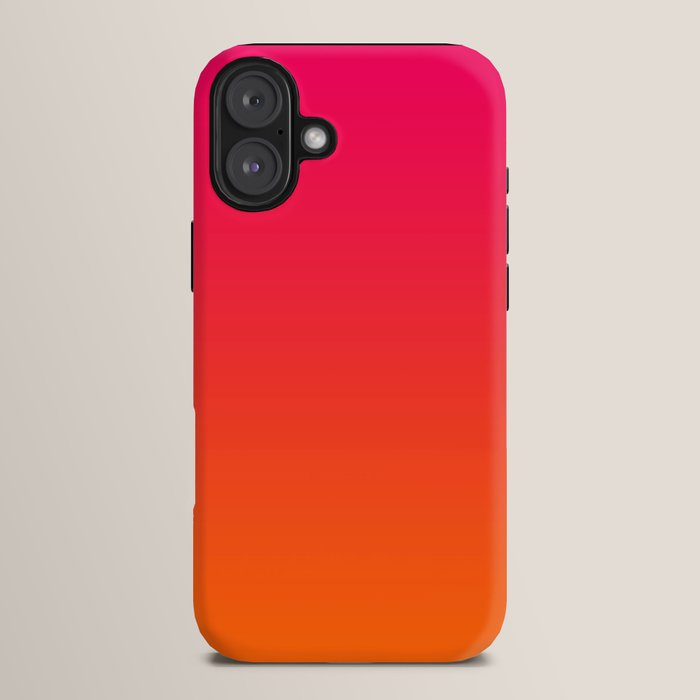 Bright Pink and Orange Ombre iPhone Case Gallery Image 14