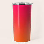 Bright Pink and Orange Ombre Travel Mug Gallery Image 1
