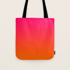 Bright Pink and Orange Ombre Tote Bag Gallery Image 1