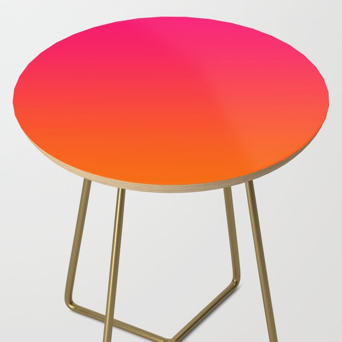 Bright Pink and Orange Ombre Side Table Gallery Image 2