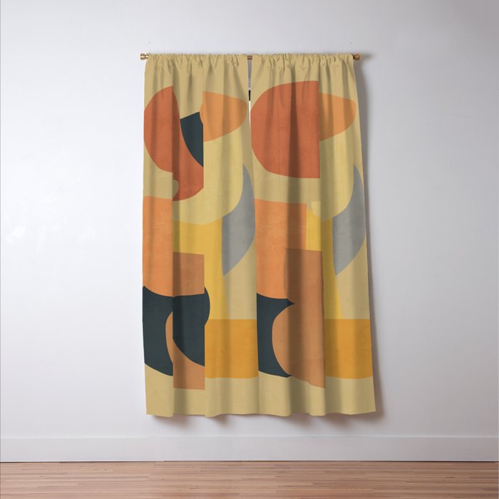 Modern Abstract Art 147 Window Curtain Gallery Image 3