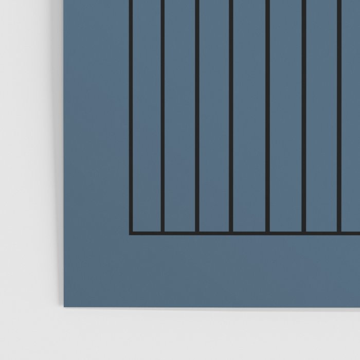 Minimal Arch XLIV Navy Blue Modern Geometric Lines Poster Gallery Image 3