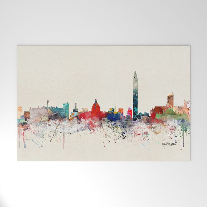 washington skyline Welcome Mat Gallery Image 1