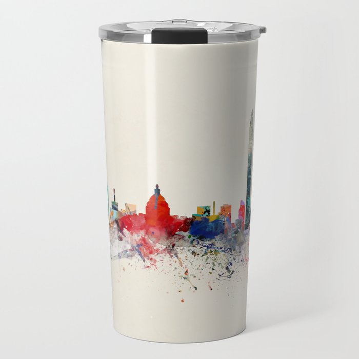 washington skyline Travel Mug Gallery Image 1