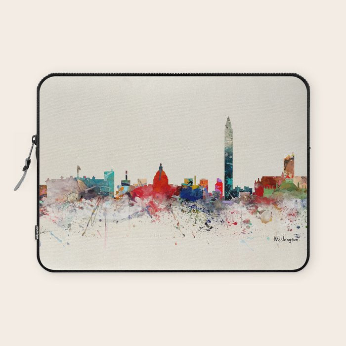 washington skyline Laptop Sleeve Gallery Image 1