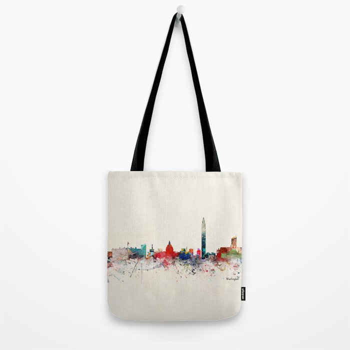 washington skyline Tote Bag Gallery Image 2