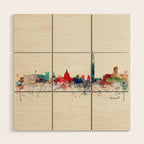 washington skyline Wood Wall Art Gallery Image 1