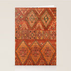 Traditional Vintage Heritage Moroccan Carpet  Stationery Card Gallery Image 2