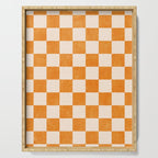 CHECKER - 001 - Tangerine Serving Tray Gallery Image 1
