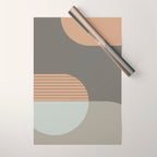 Linen and Stone - Abstract Composition Wrapping Paper Gallery Image 1