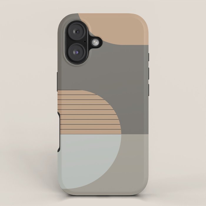 Linen and Stone - Abstract Composition iPhone Case Gallery Image 1