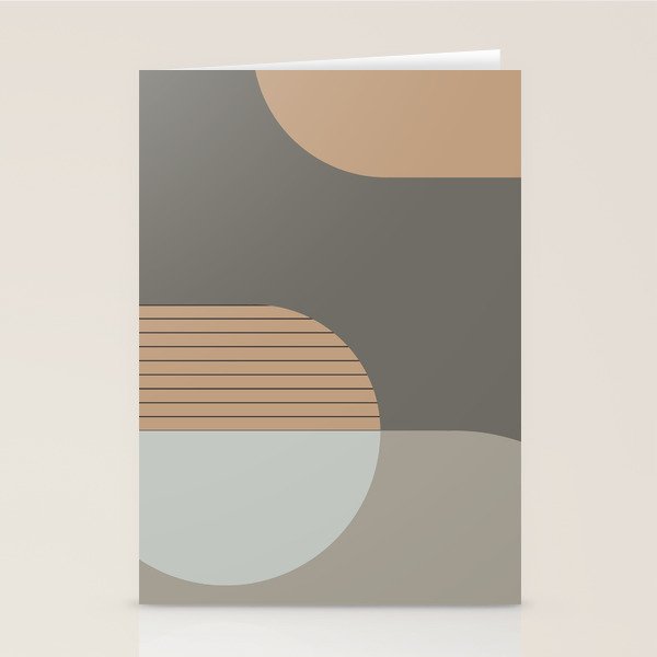 Linen and Stone - Abstract Composition Stationery Card Gallery Image 2