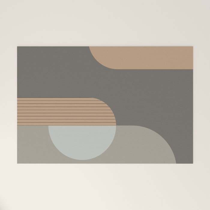 Linen and Stone - Abstract Composition Welcome Mat Gallery Image 1
