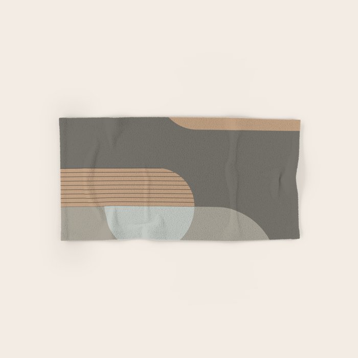 Linen and Stone - Abstract Composition Bath Towel Gallery Image 1