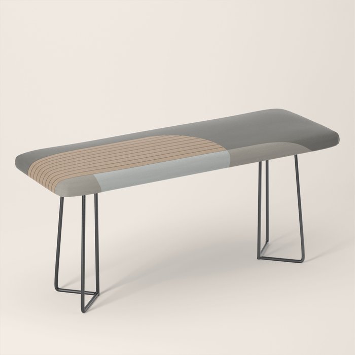Linen and Stone - Abstract Composition Bench Gallery Image 1