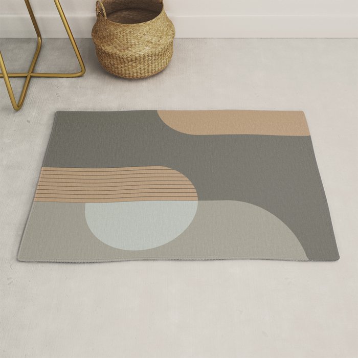 Linen and Stone - Abstract Composition Rug Gallery Image 1