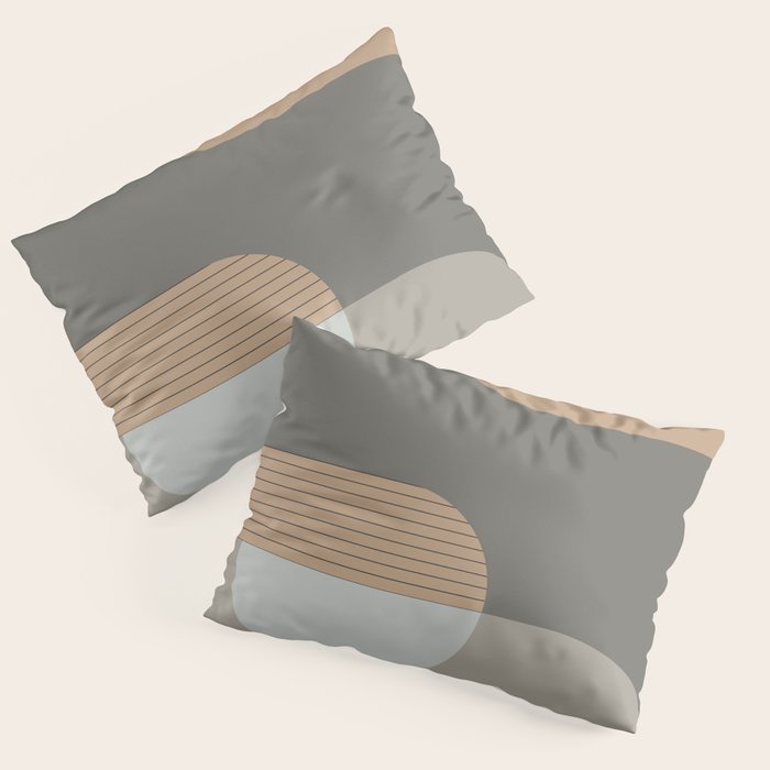 Linen and Stone - Abstract Composition Pillow Sham Gallery Image 3