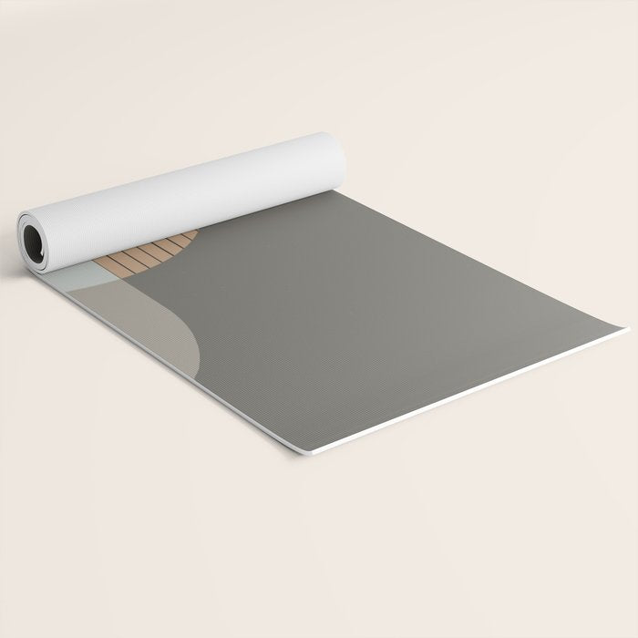 Linen and Stone - Abstract Composition Yoga Mat Gallery Image 2