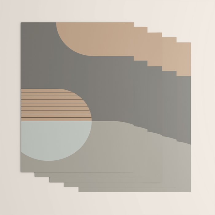 Linen and Stone - Abstract Composition Wrapping Paper Gallery Image 3