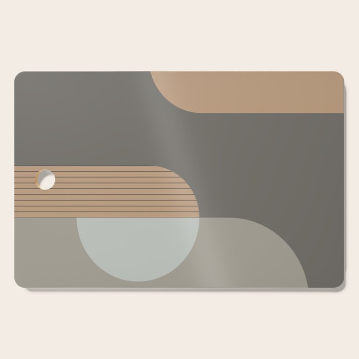 Linen and Stone - Abstract Composition Cutting Board Gallery Image 1