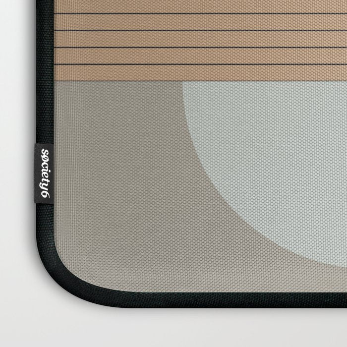 Linen and Stone - Abstract Composition Laptop Sleeve Gallery Image 3