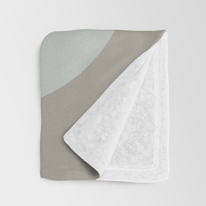 Linen and Stone - Abstract Composition Throw Blanket Gallery Image 3