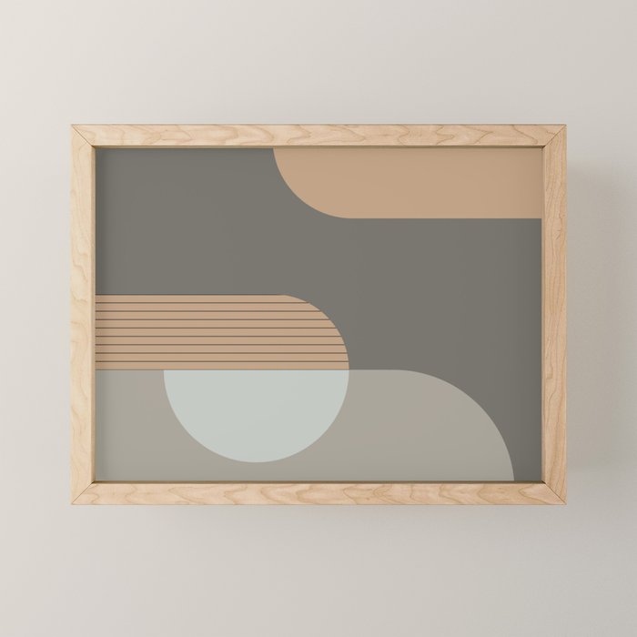 Linen and Stone - Abstract Composition Mini Art Print Gallery Image 1