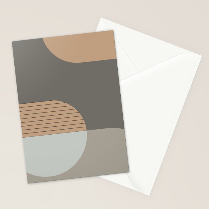 Linen and Stone - Abstract Composition Stationery Card Gallery Image 2