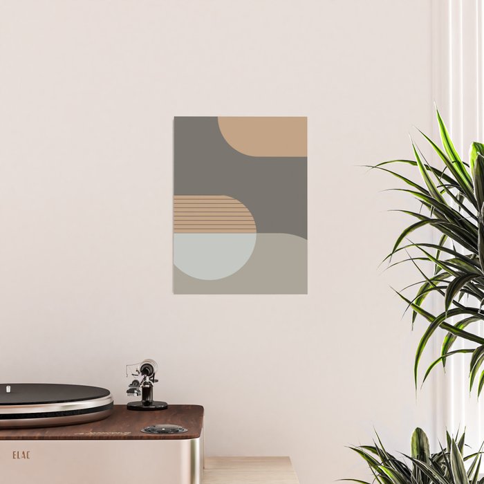 Linen and Stone - Abstract Composition Poster Gallery Image 2