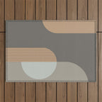 Linen and Stone - Abstract Composition Outdoor Rug Gallery Image 1