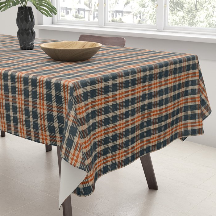 North Country Plaid - classic blue and red Tablecloth Gallery Image 3