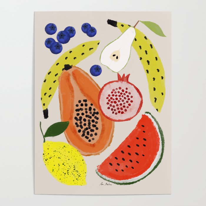 Acrylic Fruits  Poster Gallery Image 4