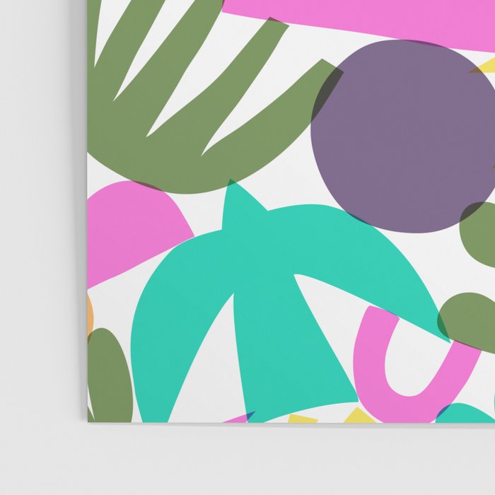 Colorful abstract organic nature shape art pattern Poster Gallery Image 3